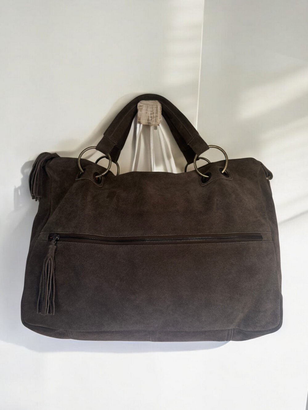 Maymith Luxe Suede Carryall – Effortless Chic, Everyday Essential