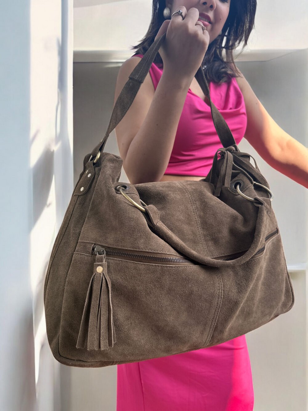 Maymith Luxe Suede Carryall – Effortless Chic, Everyday Essential - Image 5
