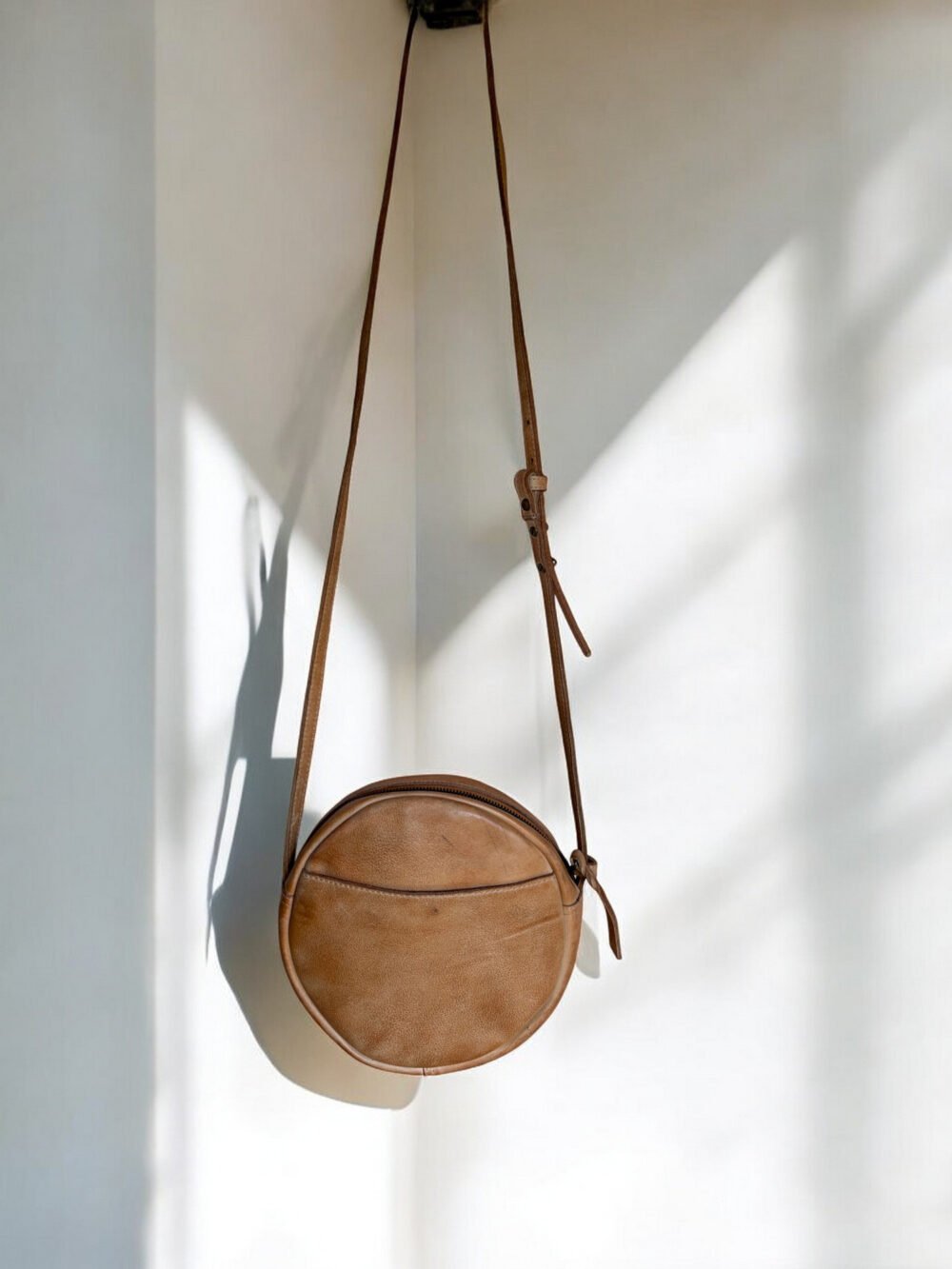 Maymith Chic Round Leather Crossbody – A Unique Twist on Everyday Elegance - Image 6