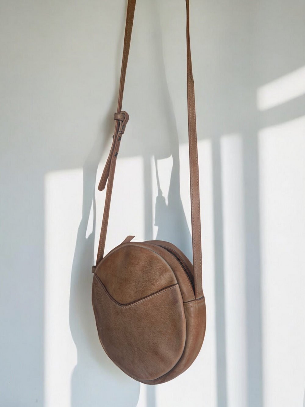Maymith Chic Round Leather Crossbody – A Unique Twist on Everyday Elegance - Image 7