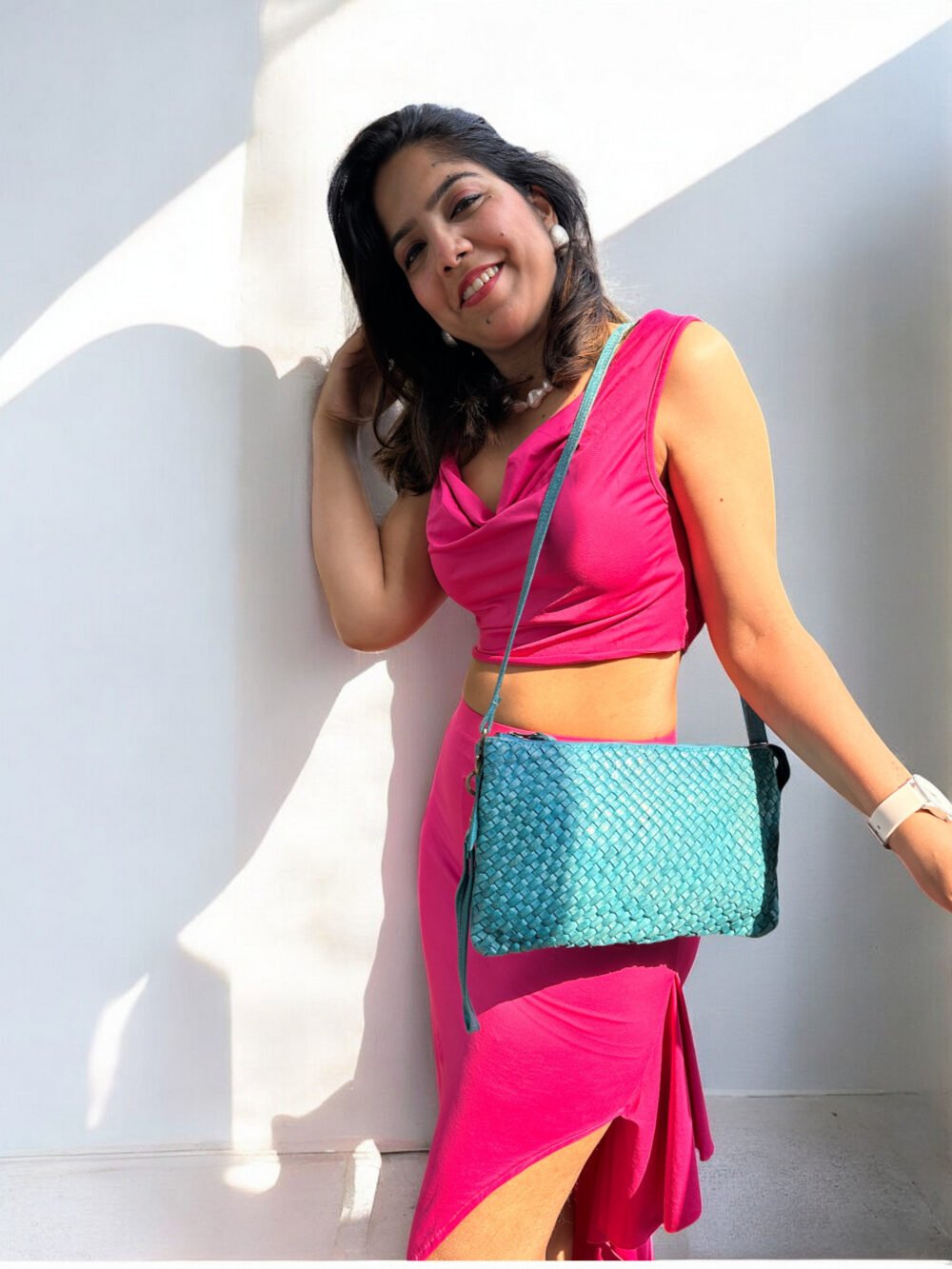 Maymith Woven Elegance Crossbody – The Perfect Blend of Style & Function - Image 3