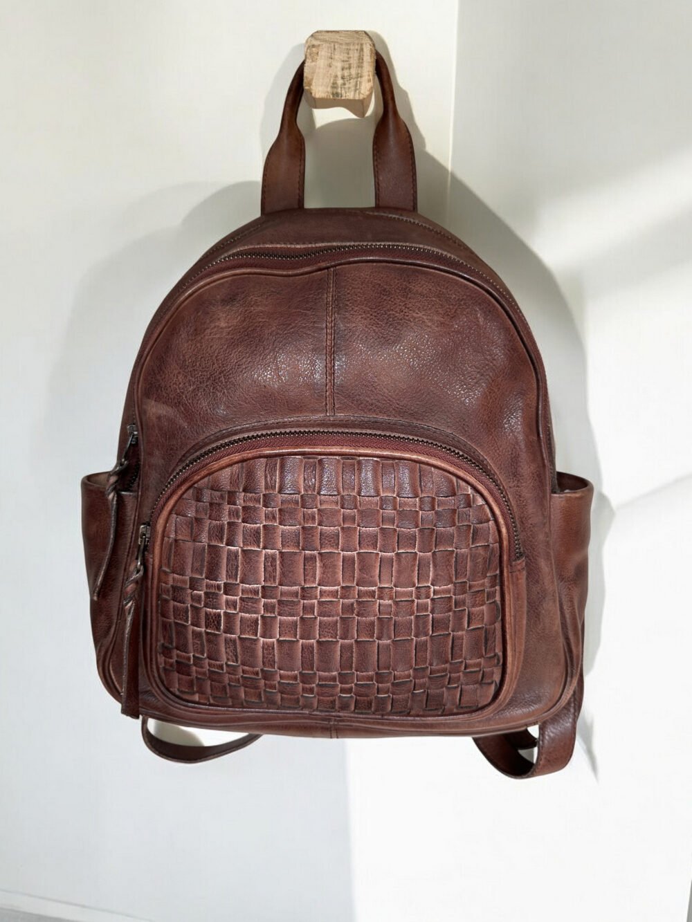 Maymith Vintage Woven Backpack – Classic Craftsmanship Meets Everyday Functionality