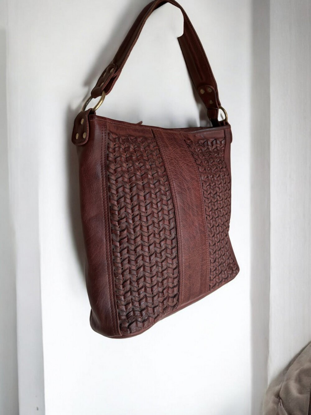 Maymith Rustic Weave Tote – Timeless Elegance, Everyday Function - Image 3