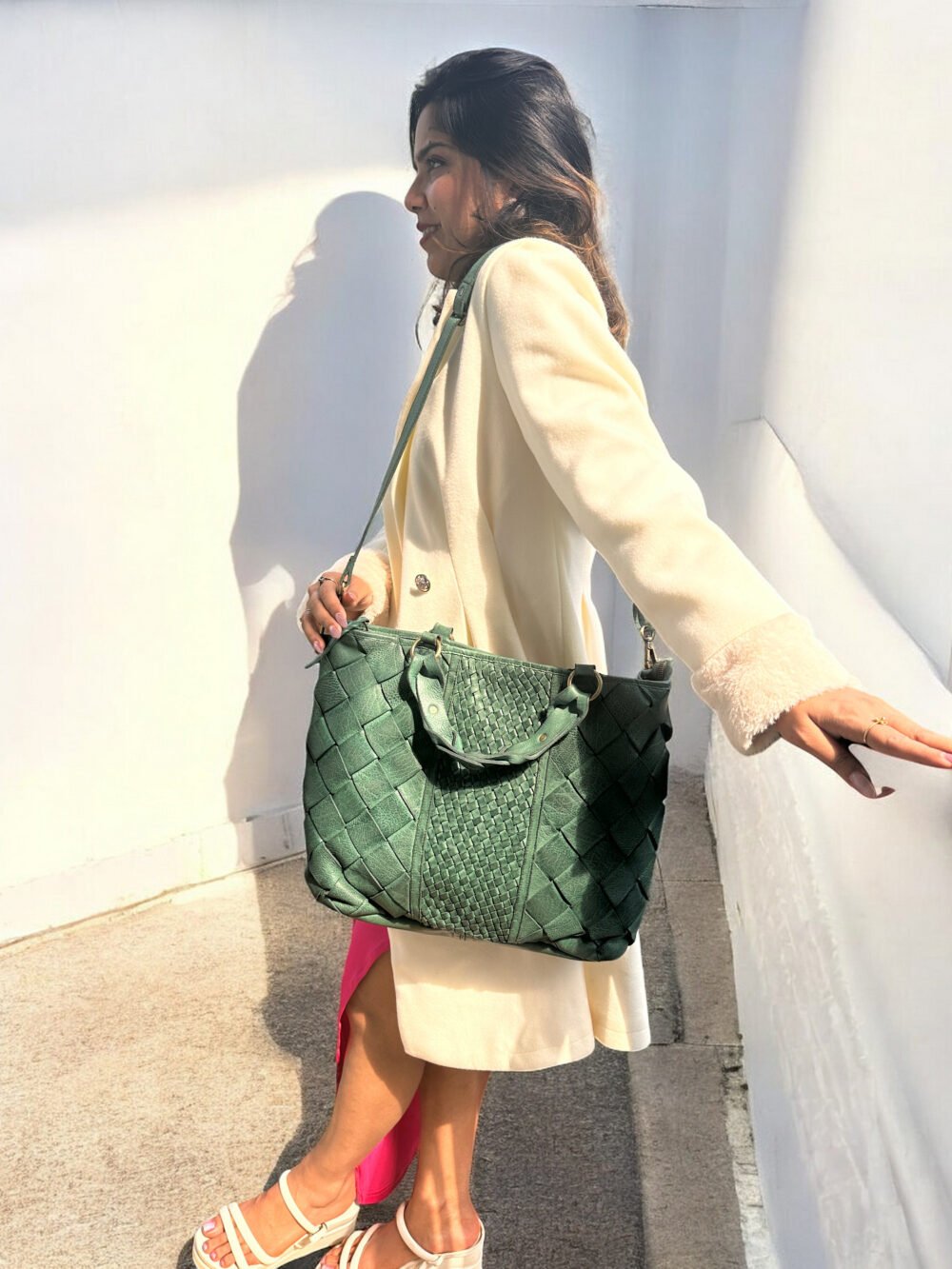 Maymith Emerald Woven Tote – A Statement of Luxury & Craft - Image 8