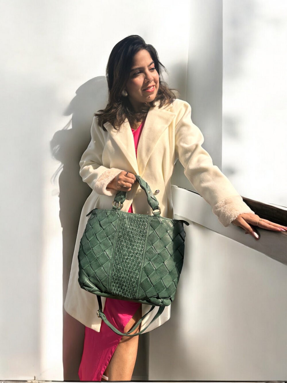 Maymith Emerald Woven Tote – A Statement of Luxury & Craft - Image 4