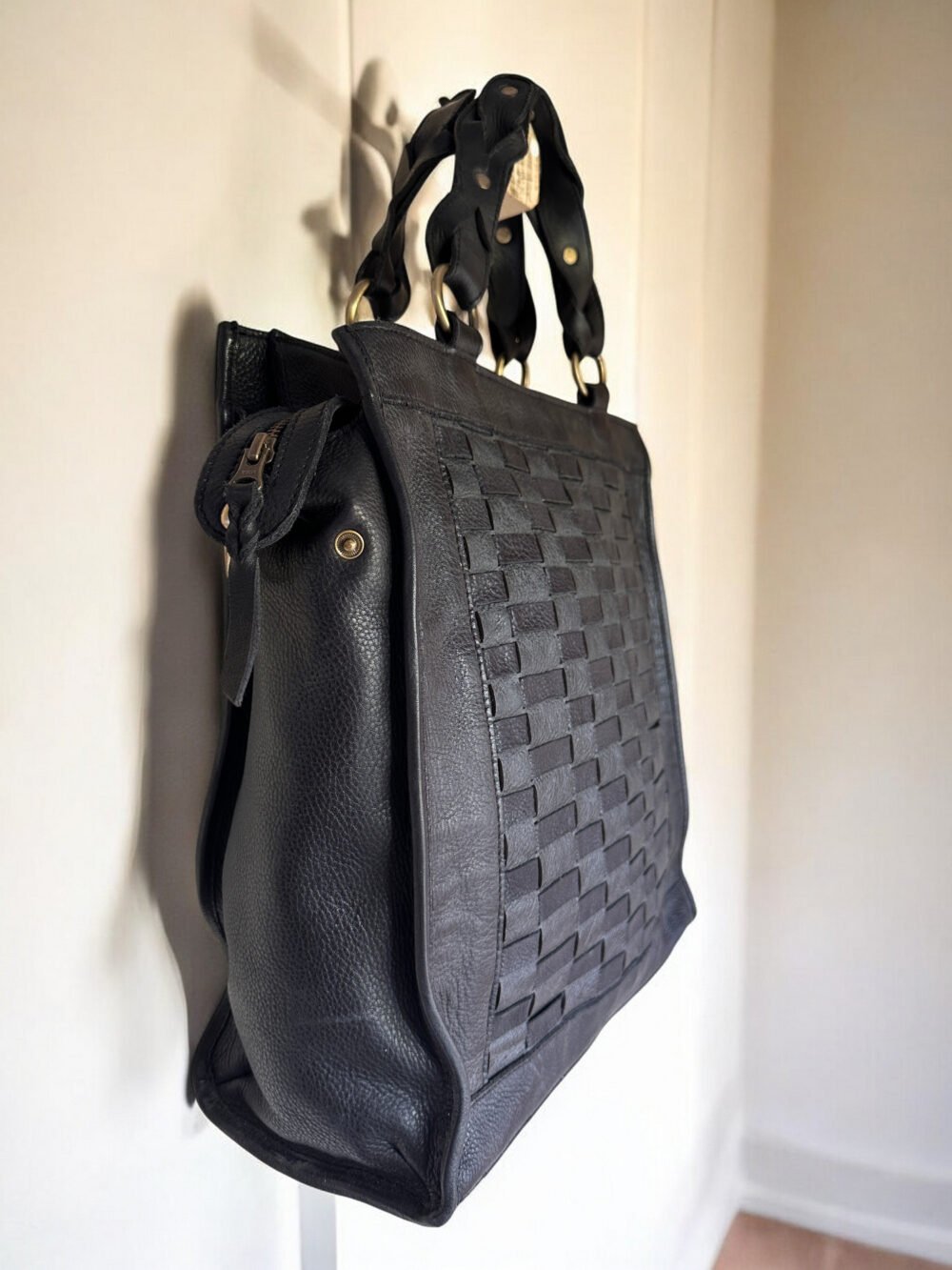 Maymith Noir Weave Tote – Bold, Chic & Timeless - Image 4