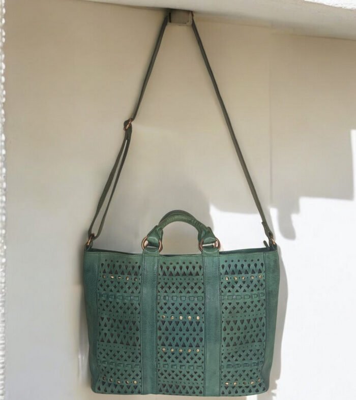 Maymith Jade Luxe Tote Bag – Bold Elegance, Everyday Function