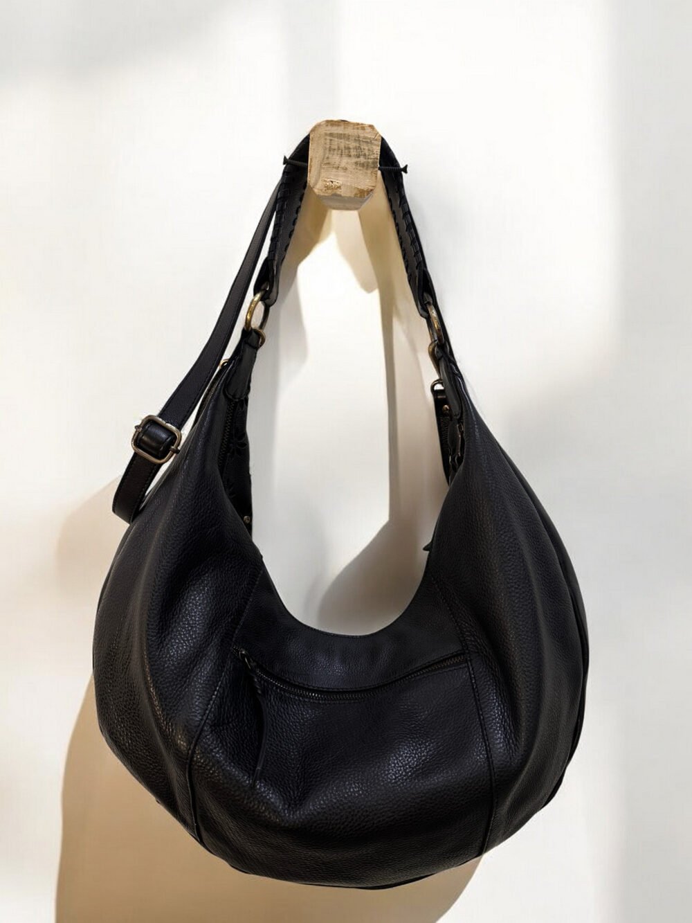 Maymith Midnight Bloom Hobo – Edgy Elegance, Timeless Appeal - Image 2