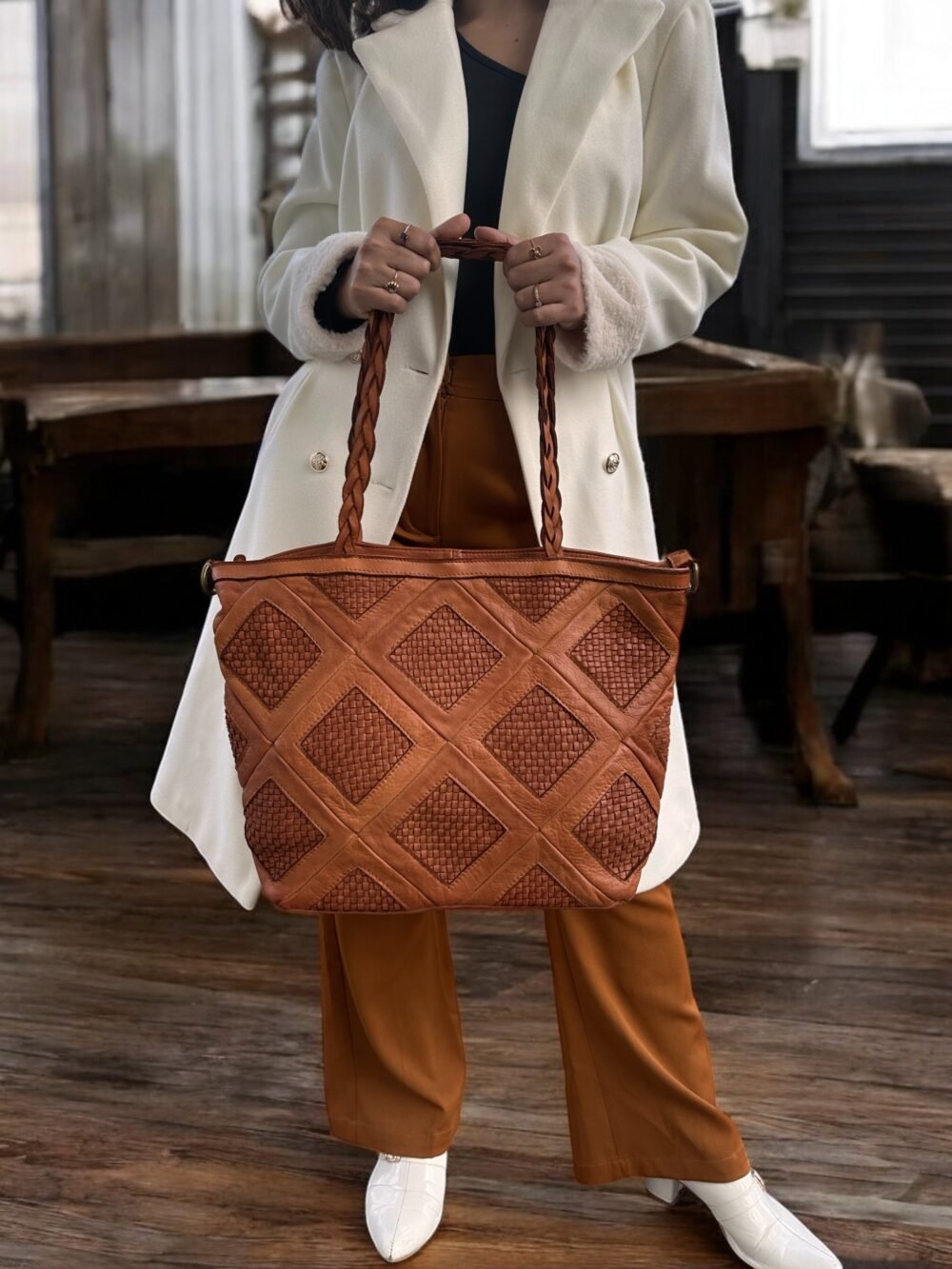 Maymith Luxe Woven Tote – Timeless Craft, Endless Style - Image 5