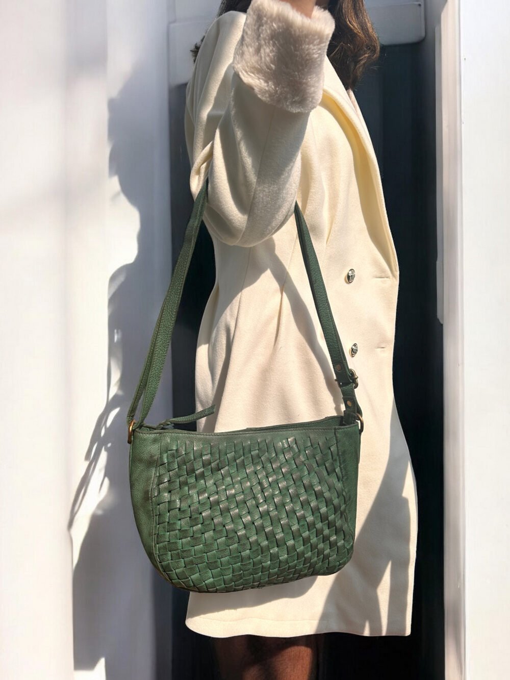 Maymith Emerald Woven Sling – Effortless Charm, Timeless Style - Image 6