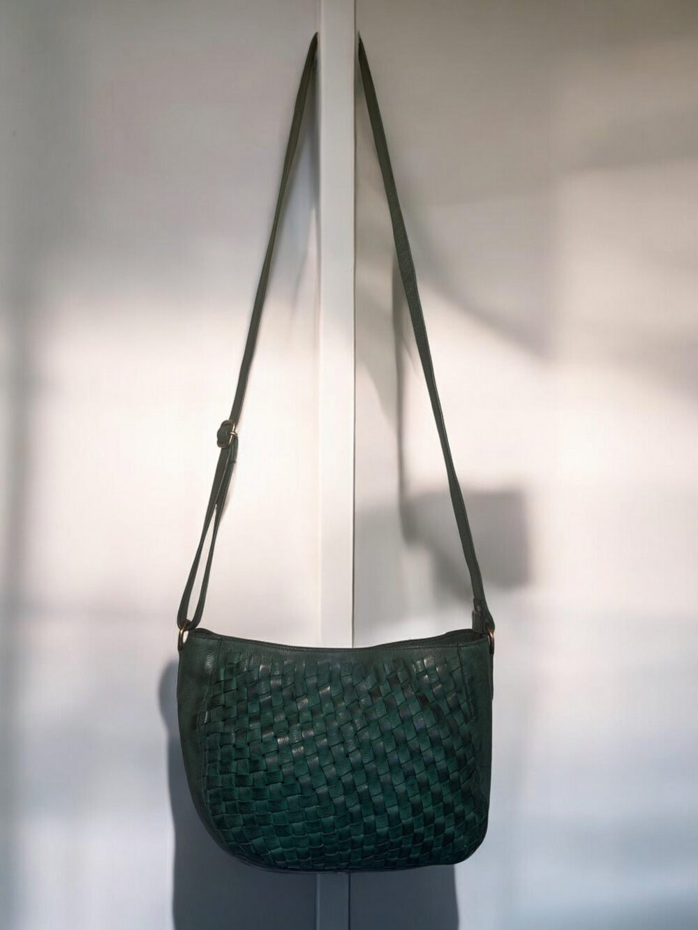Maymith Emerald Woven Sling – Effortless Charm, Timeless Style