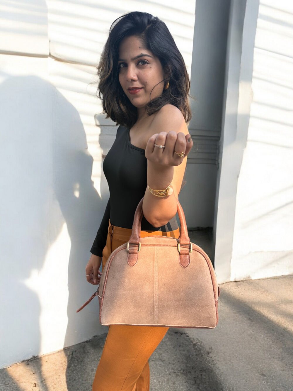 Maymith Luxe Vintage Satchel Bag – Timeless Elegance, Everyday Versatility - Image 3