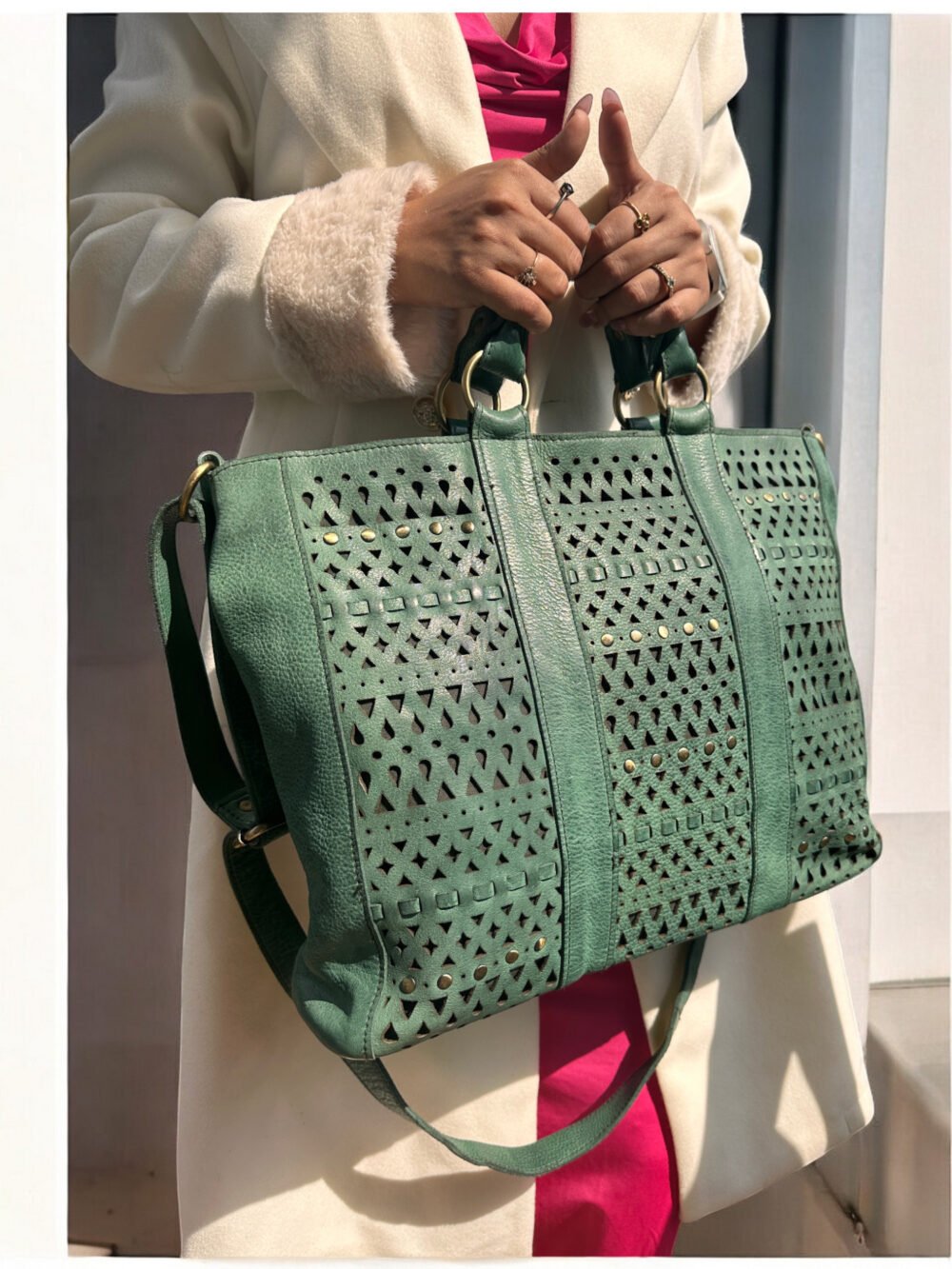 Maymith Jade Luxe Tote Bag – Bold Elegance, Everyday Function - Image 3